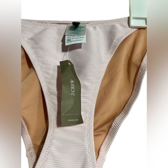 J crew Ribbed curved-waist cheeky string bikini bottom - Picture 4 of 4